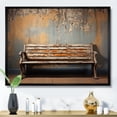 thumbnail image 1 of Designart "Baseball Bench Simplicity II" Landscapes Floater Framed Wall Decor, 1 of 7