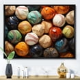 thumbnail image 1 of Designart "Baseball composition I" Sports Floater Framed Wall Art Print, 1 of 7