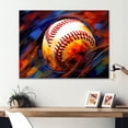 thumbnail image 1 of Designart "Baseball modern Glory II" Sports Metal Wall Art Prints, 1 of 1