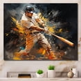 thumbnail image 1 of Designart "Baseball modern Home Run" Sports Wall Decor, 1 of 5