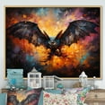 thumbnail image 1 of Designart "Bat Nocturnal Wings composition" Animals Floater Framed Wall Art Living Room, 1 of 7