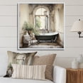 thumbnail image 1 of Designart "Bath Monochrome Of Calm II" Bath & Laundry Floater Framed Canvas Art Print, 1 of 7
