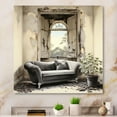 thumbnail image 1 of Designart "Bath Monochrome Of Calm V" Bath & Laundry Metal Wall Art Prints, 1 of 5