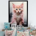 thumbnail image 1 of Designart "Bathing Cuddly Kittens In The Bathroom II" Bathroom Picture Framed Wall Art Prints, 1 of 5