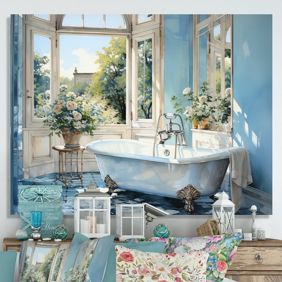 Designart "Bathroom Calm Reflections I" Bath & Laundry Wall Decor
