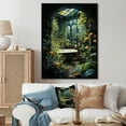 thumbnail image 1 of Designart "Bathroom botanic Retreat I" Bathroom Floater Framed Canvas Print, 1 of 7