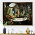 thumbnail image 1 of Designart "Bathroom botanic Retreat II" Bath & Laundry Floater Framed Canvas Print, 1 of 7