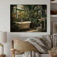 thumbnail image 1 of Designart "Bathroom botanic Retreat III" Bath & Laundry Print on Natural Pine Wood, 1 of 5
