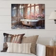 thumbnail image 1 of Designart "Bathroom delicate Glow II" Bath & Laundry Metal Wall Art Prints, 1 of 5