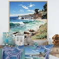 thumbnail image 1 of Designart "Beach Contrast Painting II" Nautical & Beach Floater Framed Canvas Art Print, 1 of 7