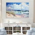 thumbnail image 1 of Designart "Beach Grass horizon I" Nautical & Beach Metal Art Print Set, 1 of 5