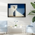 thumbnail image 1 of Designart "Beach House With Geometric Patterns In Soft Colors" Coastal Minimalism Canvas Wall Art, 1 of 7