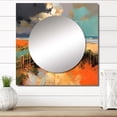 thumbnail image 1 of Designart "Beach Path to the Ocean Coastal Painting I" Beach Square Mirror For Wall Decor - Large Blue Square Mirror Printed Wall Decor - Coastal Square Living Room Mirror, 1 of 5