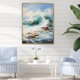 thumbnail image 1 of Designart "Beach Photo Coastal Euphony III" Nautical & Beach Floater Framed Canvas Print, 1 of 7