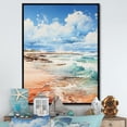 thumbnail image 1 of Designart "Beach Photo Coastal Expressions II" Nautical & Beach Floater Framed Wall Decor, 1 of 7