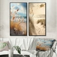 thumbnail image 1 of Designart "Beach Photo Coastal euphony I" Coastal Beach Framed Wall Art Set Of 2 - Beige Beach Framed Canvas Set For Living Room Decor, 1 of 7