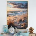 thumbnail image 1 of Designart "Beach Photo Coastal euphony III" Nautical & Beach Floater Framed Canvas Print, 1 of 7