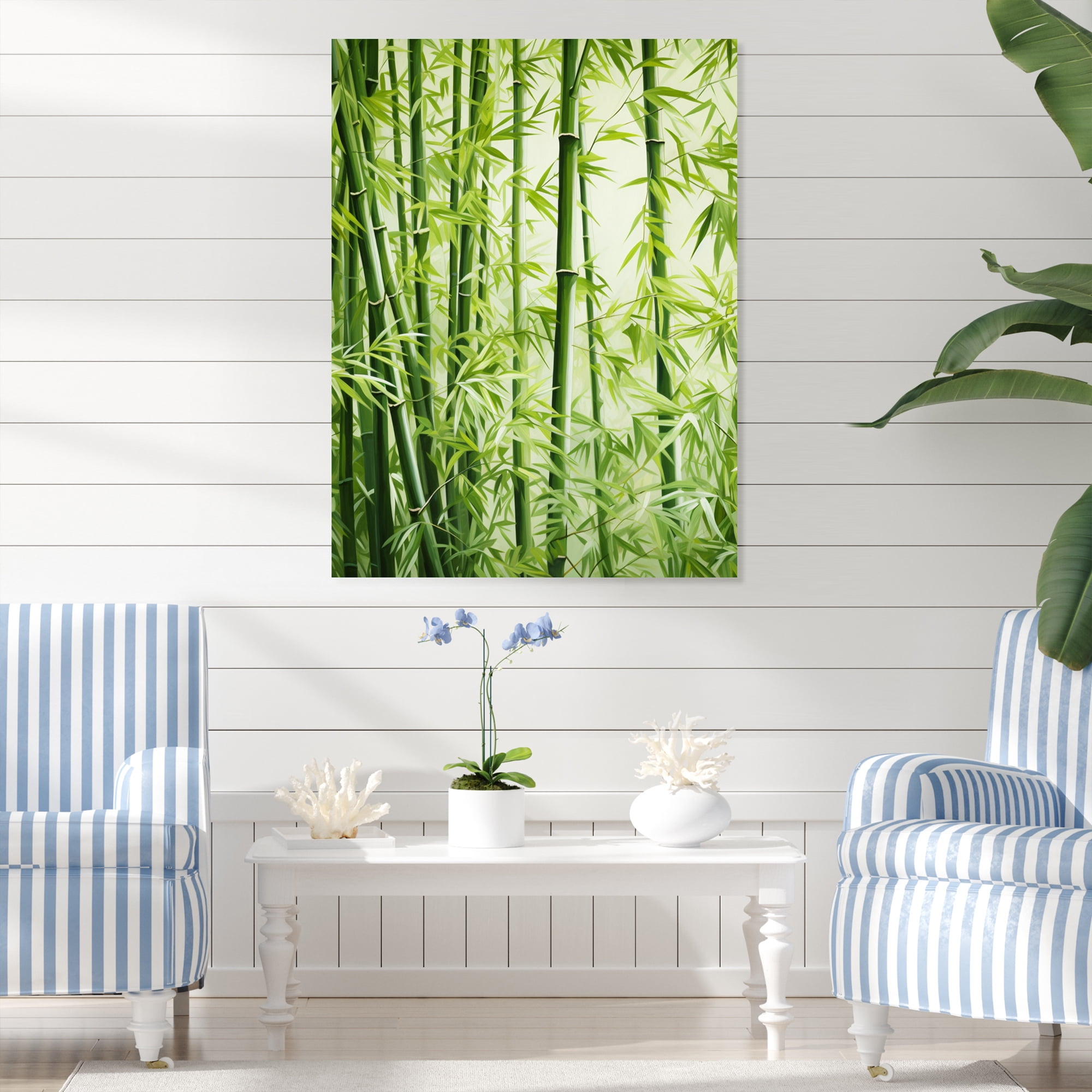 Designart "Beach Photo Delicate symmetry" Floral & Botanical Metal Art Print