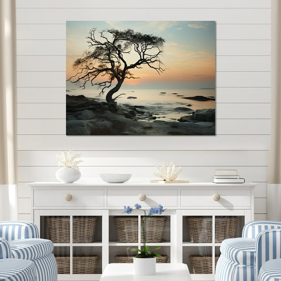 Designart "Beach Photo Sandy Charm III" Coastal Beach Canvas Art Print