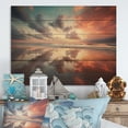 thumbnail image 1 of Designart "Beach Photo Seaside Simplicity III" Landscapes Print on Natural Pine Wood, 1 of 5