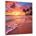 thumbnail image 1 of Designart "Beach Photo Sunset Charm III" Nautical & Beach Metal Art Living Room, 1 of 5