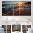 thumbnail image 1 of Designart "Beach Photo Sunset Charm V" Nautical & Beach Metal Wall Décor Set, 1 of 5