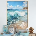 thumbnail image 1 of Designart "Beach Photo peaceful Shores III" Nautical & Beach Floater Framed Canvas Art Print, 1 of 7