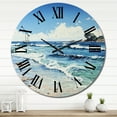 thumbnail image 1 of Designart "Beach Reverie in a Photo I" Nautical & Beach Oversized Wall Clock, 1 of 5