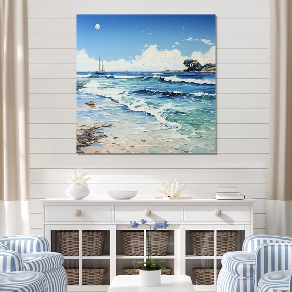 Designart "Beach Reverie in a Photo I" Nautical & Beach Wall Art Print