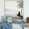 thumbnail image 1 of Designart "Beach Reverie in a Photo II" Beach Floater Framed Canvas Print, 1 of 7
