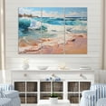 thumbnail image 1 of Designart "Beach Sand happiness II" Landscapes Metal Art Print Set, 1 of 5