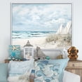 thumbnail image 1 of Designart "Beach Simplicity Landscape II" Nautical & Beach Floater Framed Wall Decor, 1 of 7