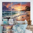 thumbnail image 1 of Designart "Beach Sunset Serenity I" Nautical & Beach Wall Art Prints Set, 1 of 5