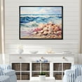 thumbnail image 1 of Designart "Beach Tranquil Tide Painting I" Nautical & Beach Floater Framed Wall Decor, 1 of 7