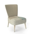thumbnail image 1 of Designart "Beach Treasures Collage I" Upholstered Traditional Accent Chair - Arm Chair, 1 of 5