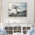 thumbnail image 1 of Designart "Beach Tree silence II" Nautical & Beach Floater Framed Canvas Print, 1 of 7