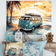thumbnail image 1 of Designart "Beachside Camping IV" Modern Landscape Beach Canvas Print, 1 of 5