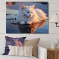 thumbnail image 1 of Designart "Beachside Feline Peace" Animals Cat Canvas Art Print, 1 of 7
