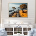 thumbnail image 1 of Designart "Beachside Road by the Coast I" Nautical & Beach Floater Framed Wall Art Print, 1 of 7