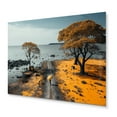 thumbnail image 1 of Designart "Beachside Road by the Coast I" Nautical & Beach Metal Art Print, 1 of 5