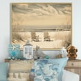 thumbnail image 1 of Designart "Beachside V" Nautical & Beach Floater Framed Wall Decor, 1 of 7