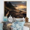 thumbnail image 1 of Designart "Beachside euphony" Nautical & Beach Floater Framed Wall Art Print, 1 of 7