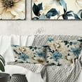 thumbnail image 1 of Designart "Beachy Blue Hydrangea Calm III" Floral Printed Throw Pillow, 1 of 5