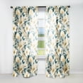 thumbnail image 1 of Designart "Beachy Blue Hydrangea Calm VII" Floral Curtain Panels, 1 of 6