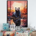 thumbnail image 1 of Designart "Bear In Fantastical Seclusion" Animals Bear Floater Framed Wall Art Prints, 1 of 5