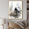 thumbnail image 1 of Designart "Bear Sumi Asian beauty II" Asian Floater Framed Canvas Print, 1 of 7