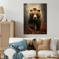 thumbnail image 1 of Designart "Bear Wild Bear I" Animals Bear Metal Wall Decor, 1 of 5