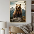 thumbnail image 1 of Designart "Bear Wild Bear III" Animals Floater Framed Canvas Art Print, 1 of 7