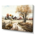 thumbnail image 1 of Designart Beautiful Barn In Spring VI Canvas Wall Art, 1 of 5