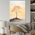 thumbnail image 1 of Designart "Beautiful Beige Solitude In Silhouetted Desert" Minimalism Canvas Art Print, 1 of 7